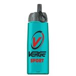 26 oz Tritan Flair Bottle with Ring Straw Lid - Transparent Teal