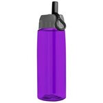 26 oz Tritan Flair Bottle with Ring Straw Lid - Violet