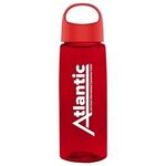 26 oz. Fair Bottle with Oval Crest Lid - Red