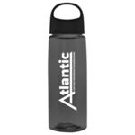 26 oz. Fair Bottle with Oval Crest Lid - Smoke