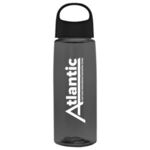 26 oz. Fair Bottle with Oval Crest Lid - Smoke