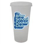 26 oz. Tumbler with Lid, Full Color Digital - Frosted