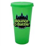 26 oz. Tumbler with Lid, Full Color Digital - Neon Green