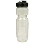 26oz Translucent Jogger Bottle with Flip Top Lid & Infuser - Clear