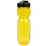 26oz Translucent Jogger Bottle with Flip Top Lid & Infuser - Translucent Yellow