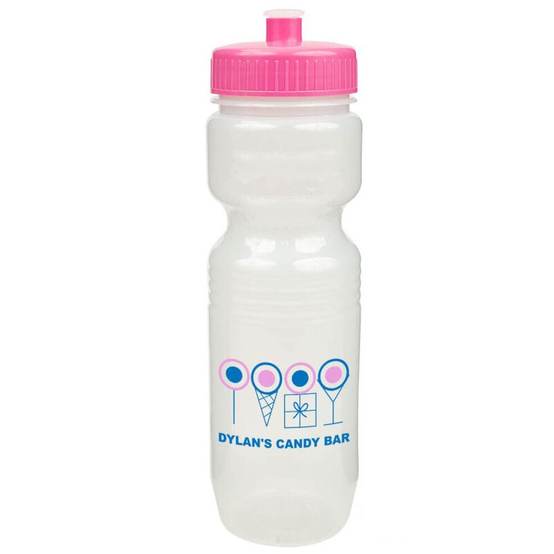 Main Product Image for Custom Printed Jogger Bottle With Push Pull Lid 26Oz 