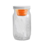 27 oz Salad Jar With Dressing Container - Orange