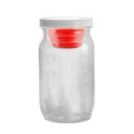27 oz Salad Jar With Dressing Container - Red