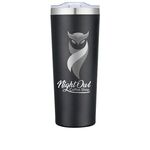 28 oz. Double Wall, Stainless Steel Travel Tumbler - Black