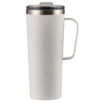 28 oz. Everest Powder Coated Stainless Steel Mug - White