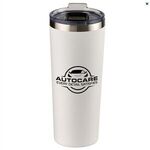 28 oz. Everest Powder Coated Stainless Steel Tumbler - White