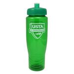 28 oz. "Journey" Poly-Clean Sports Bottle - Translucent Green