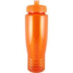 28 oz. "Journey" Poly-Clean Sports Bottle - Translucent Orange