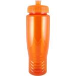 28 oz. "Journey" Poly-Clean Sports Bottle - Translucent Orange