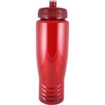 28 oz. "Journey" Poly-Clean Sports Bottle - Translucent Red