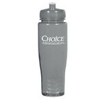28 Oz. Poly-Clean™ Plastic Bottle - Translucent Charcoal