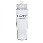 28 Oz. Poly-Clean™ Plastic Bottle - Translucent Clear