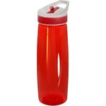 28 oz. Tritan Wave Bottle - Translucent Red
