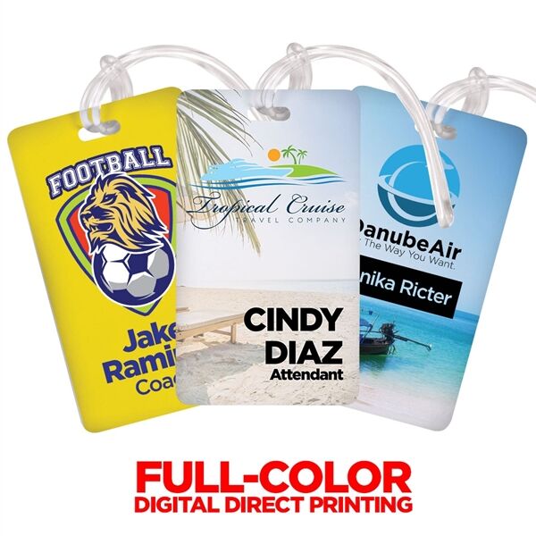 Main Product Image for 2.5" x 4.25" Premium Full Color Luggage Tag