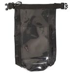 2L Water-Resistant Dry Bag with Mobile Pocket - Black