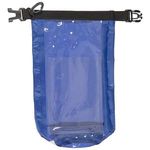 2L Water-Resistant Dry Bag with Mobile Pocket - Blue