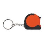 3 1/4 Ft. Mini Tape Measure / Keychain - Orange