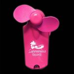 3 3/4" Mini Handheld Fans - Pink