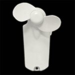 3 3/4" Mini Handheld Fans - White