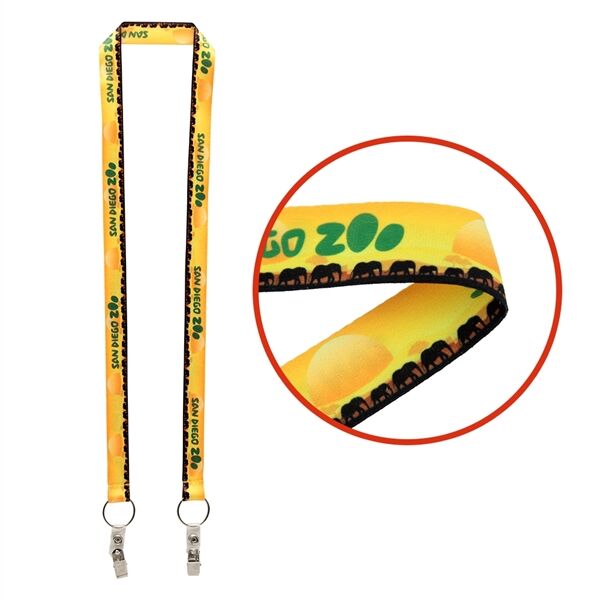 Main Product Image for 3/4" Dual LA-214 Attachment Sublimation Lanyard