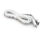 3 Foot Branded Cable - White