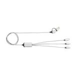 3 Ft. 4-In-1 Charging Cable - Silver