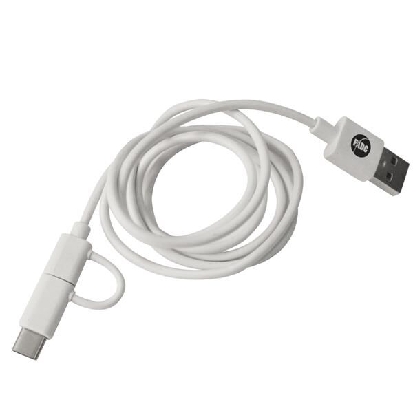 Main Product Image for 3-in-1 3 Ft. Charging Cable With Antimicrobial Additive