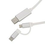 3-in-1 3 Ft. Disco Tech Light Up Charging Cable -  