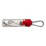 3-in-1 Charger Cable in Carabiner Storage Tube - Red