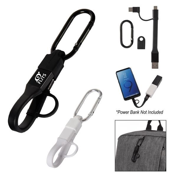 Main Product Image for 3-In-1 Charging Cable Carabiner