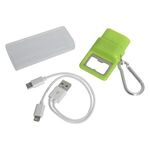 3-In-1 Ensemble Charging Cable Set With Bottle Opener - Lime