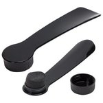 3-In-1 Shoe Gadget: Shine, Brush & Horn - Dark Black
