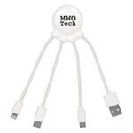 3-In-1 Xoopar Octo-Charge Cables - White