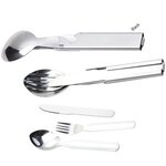 3 Pc. Metal Cutlery Set - Silver