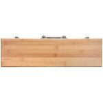 3-Piece BBQ Grill Utensil Set with Bamboo Case -  
