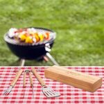 3-Piece BBQ Grill Utensil Set with Bamboo Case -  
