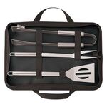 3-Piece BBQ Set In Case - Black