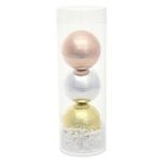 3-Piece Metallic Lip Moisturizer Ball Tube Gift Set -  