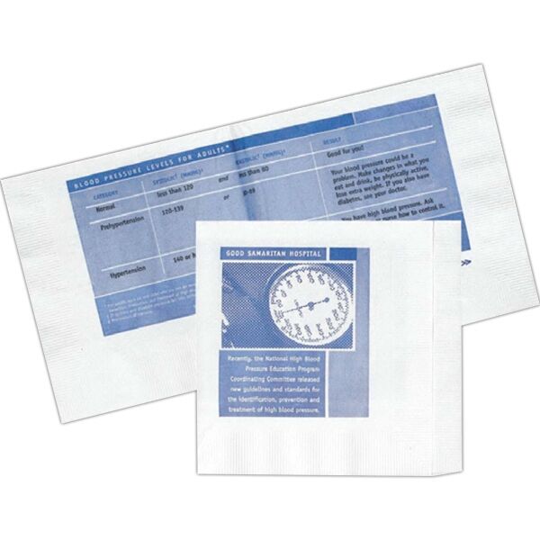 Main Product Image for 5"X5.375" White 3-Ply Off-Folded Beverage Napkins