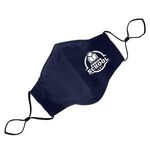 3 Ply Cotton Fitted Mask Junior Size - Navy Blue