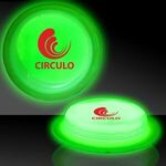 3" Self-Adhering Circle Shaped Light Up Glow Badge -  