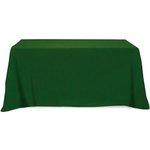 3 Sided Poly/Cotton Twill Table Cover-Screen Printed - Forest Green