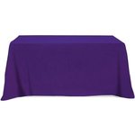 3 Sided Poly/Cotton Twill Table Cover-Screen Printed - Purple