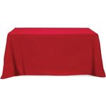 3 Sided Poly/Cotton Twill Table Cover-Screen Printed - Red