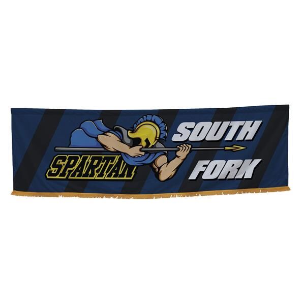 Main Product Image for Parade Banner Straight Bottom &Gold Fringe 3' x 10'